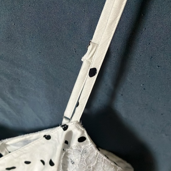 Kate Spade: “Dream a little Dream” Black/White with Lace nightgown- M - Picture 11 of 16